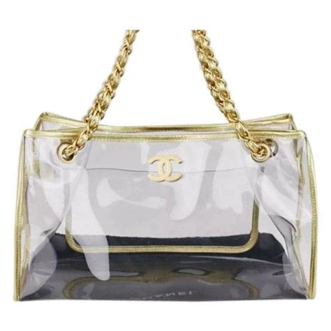 beach bag chanel|Chanel clear tote bag.